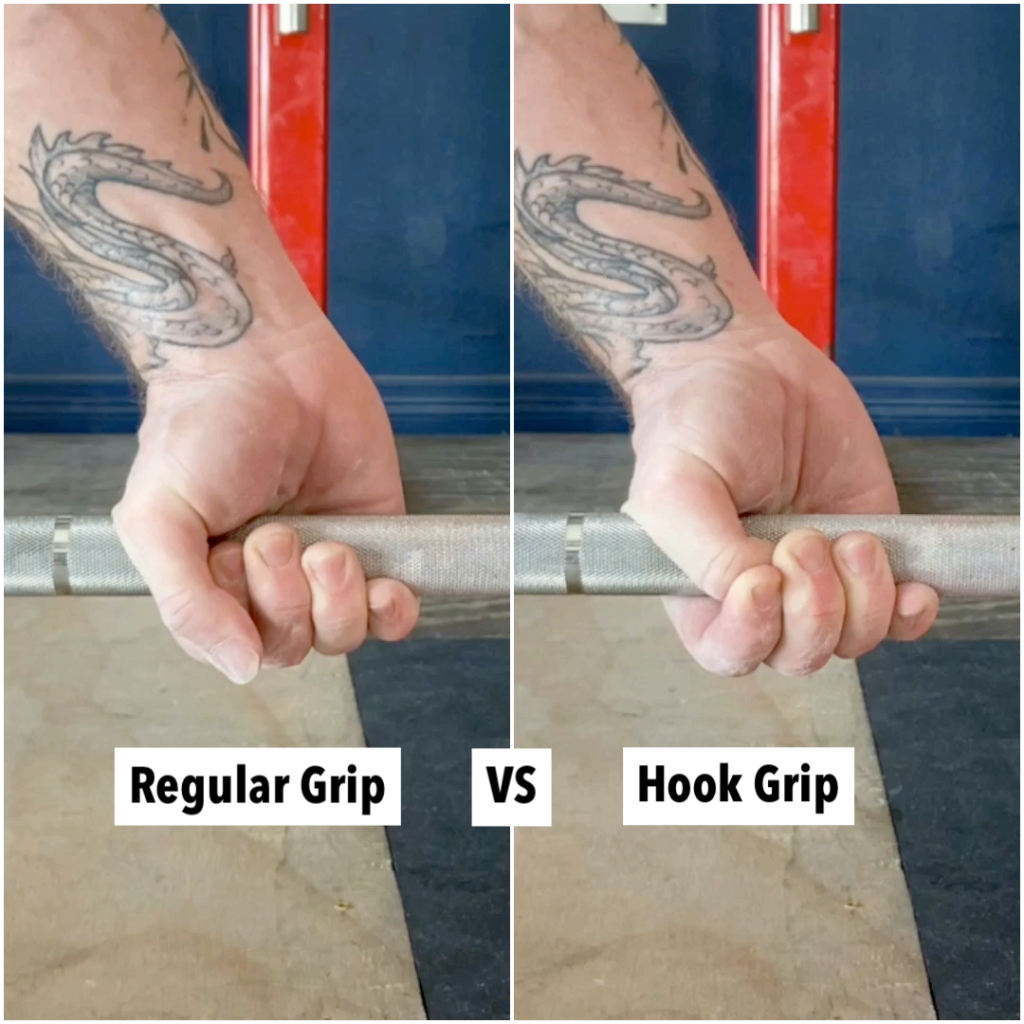 reverse hook grip
